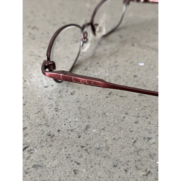 Nicole Miller Burgundy Cat Eye Women Full Rim 51-16-135 Eyeglasses Frames ONLY